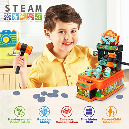 Interactive Whack-a-Mole Game Toy - Ages 3+