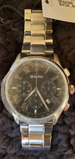Bulova Classic Chronograph Men's Silver-Tone Stainless Steel Watch