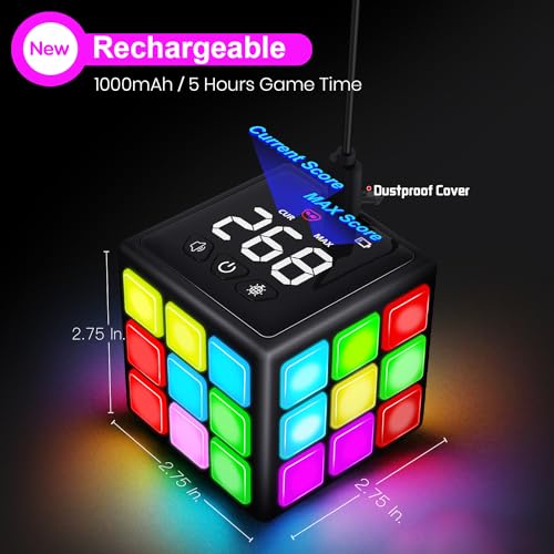 Xinbeiya Rechargeable Game Handheld Cube for 6-12 Years