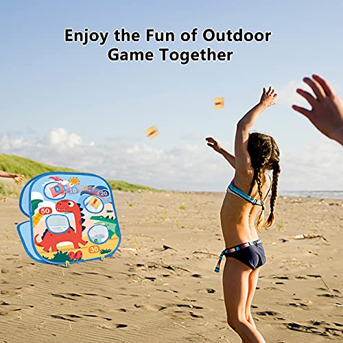 Kids Bean Bag Toss Game Set, Indoor/Outdoor Fun! Blue