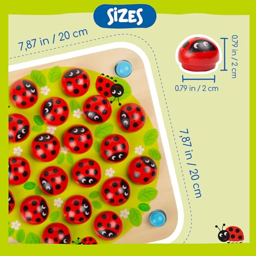 Nene Toys Ladybug's Garden Memory Game - Kids Educational Toy