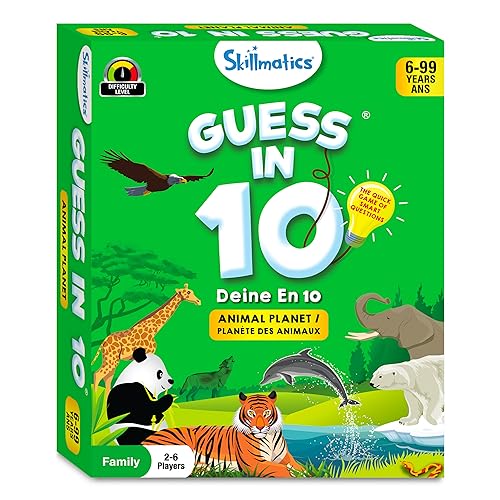 Skillmatics Card Game - Animal Planet Guess in 10