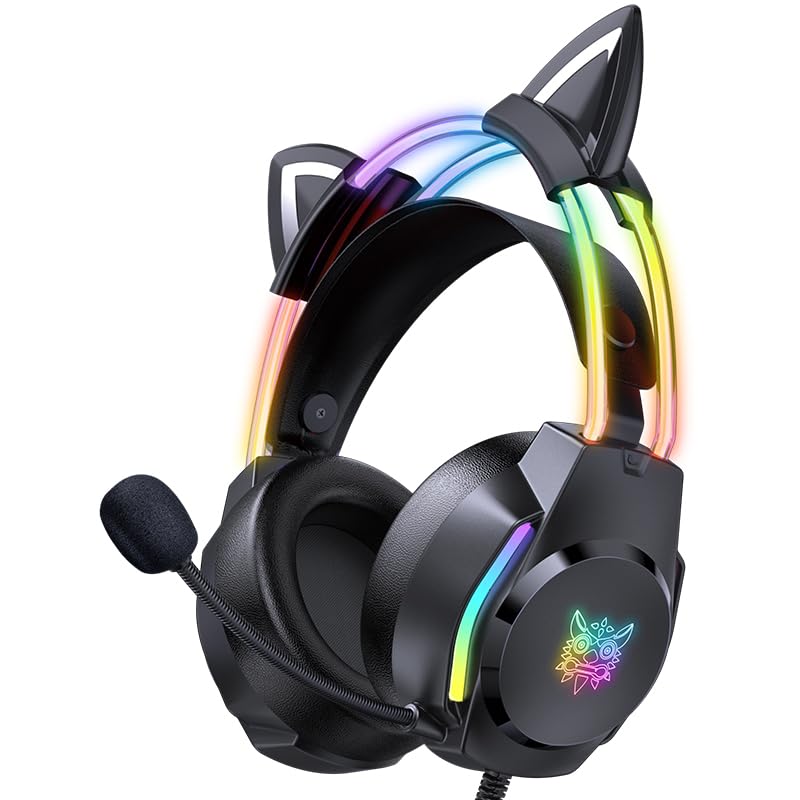 VIP Cat Ear Gaming Headset with RGB & Surround Sound