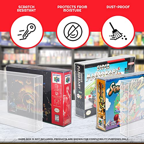 SNES/N64 Game Box Protectors - Pack of 25