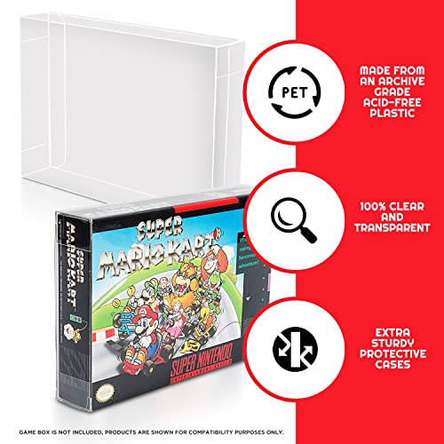 SNES/N64 Game Box Protectors - Pack of 25