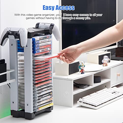 VIP Game Storage Tower: Organize PS5 PS4 Xbox Switch