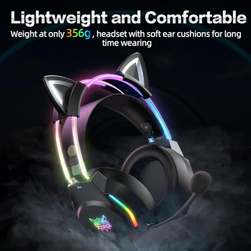 VIP Cat Ear Gaming Headset with RGB & Surround Sound