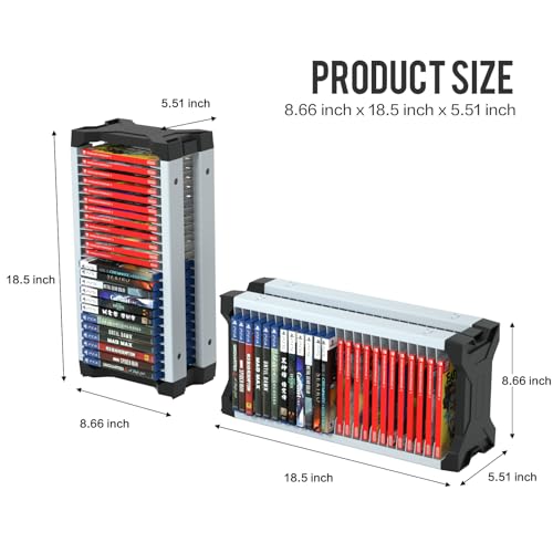 VIP Game Storage Tower: Organize PS5 PS4 Xbox Switch