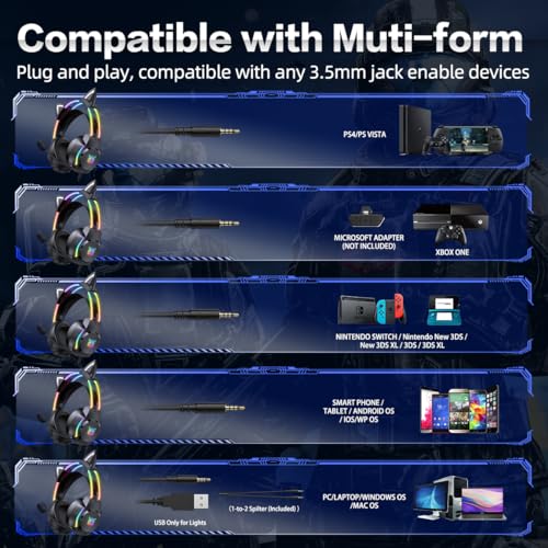 VIP Cat Ear Gaming Headset with RGB & Surround Sound