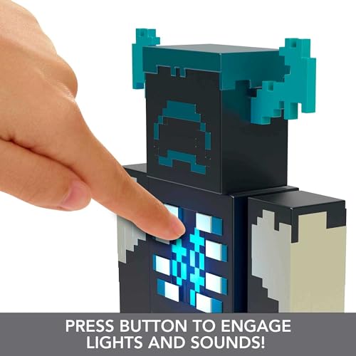 Minecraft Warden Action Figure: Lights, Sounds, Attack Mode