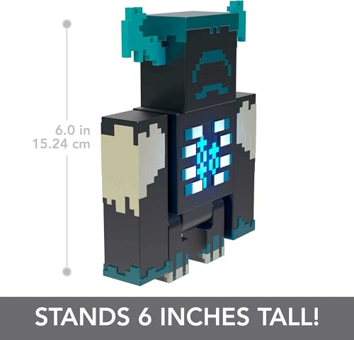 Minecraft Warden Action Figure: Lights, Sounds, Attack Mode