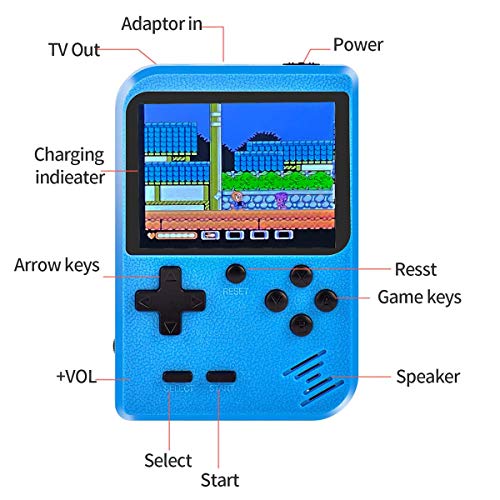 Portable Game Console with 400 Classic FC Games