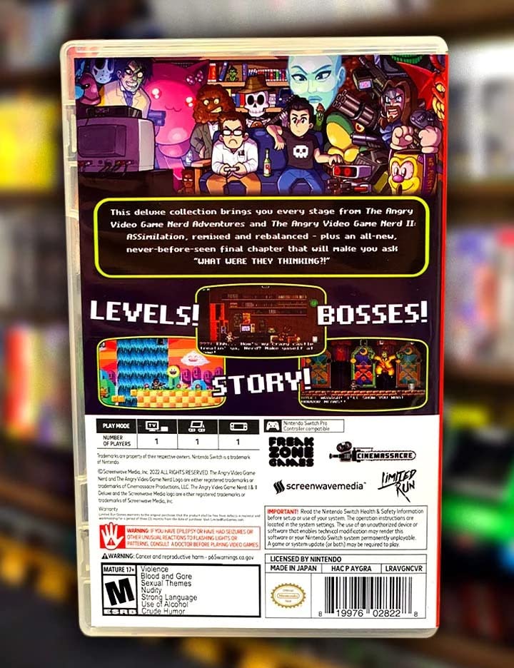 Angry Video Game Nerd 1 + 2 Deluxe VIP Edition - Switch