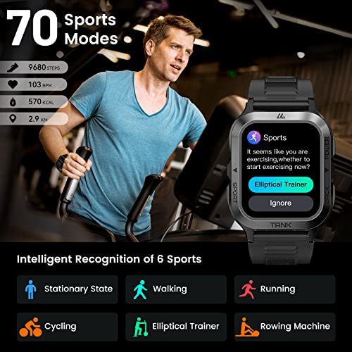 Men's KOSPET Smart Watch - Answer Calls, Waterproof, HD Display