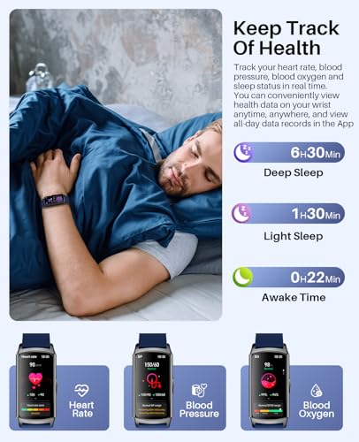 Smart Watch Fitness Tracker with Calls, AMOLED Display