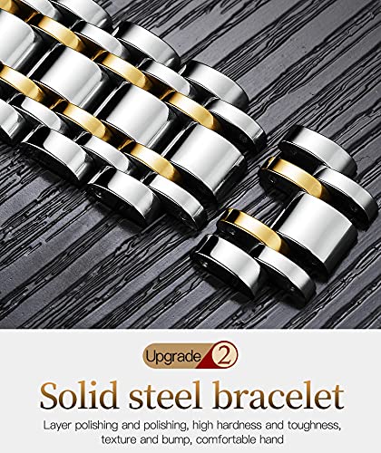 OLEVS Moon Phase Stainless Steel Men's Business Watch