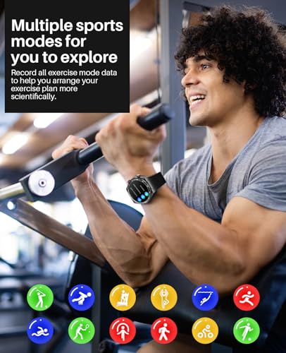 Bluetooth Call Smartwatch for Men Women Fitness IP67 Black