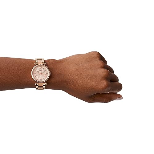 VIP Women's Fossil Carlie Stainless Steel Watch, Rose Gold