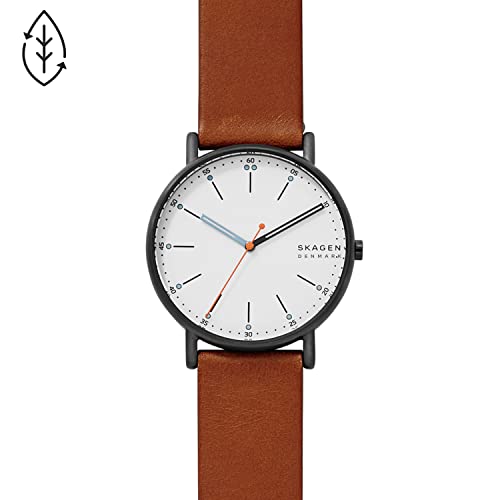 SKAGEN Men's 'Signatur' Quartz Stainless Steel Watch, Brown