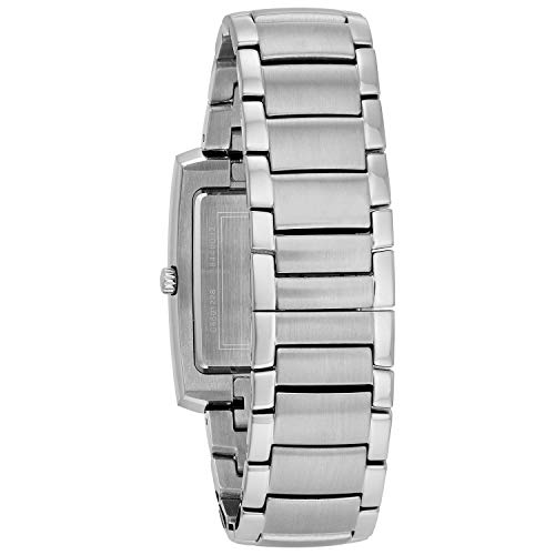 Bulova Men's Quartz Watch, Stainless Steel, Silver-Tone
