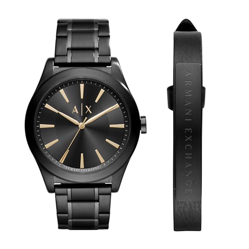 Armani Exchange Men's Stainless Steel Dress Watch Black