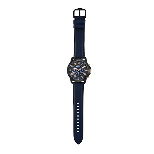 Fossil Men's Grant Quartz Chronograph Watch, Black/Navy, FS5061
