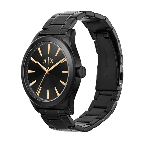 Armani Exchange Men's Stainless Steel Dress Watch Black