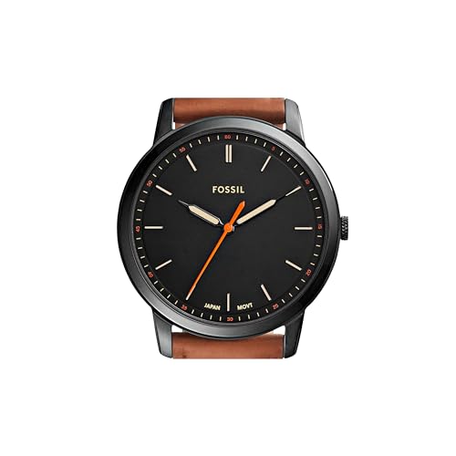 Fossil Men's VIP Watch with Slim Case, Leather or Stainless Steel Band