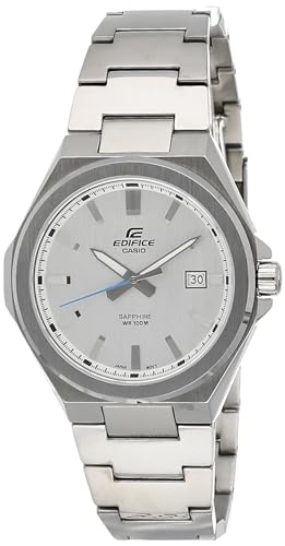 Casio Edifice Men's Silver Quartz Date Indicator Watch