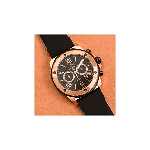 Bulova VIP Men's Chronograph Rose Gold Watch - 98B104