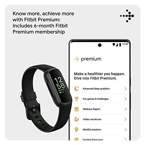 Fitbit Inspire 3 Health Tracker - Midnight Zen