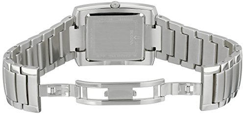 Bulova Men's Quartz Watch, Stainless Steel, Silver-Tone