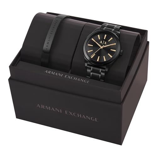 Armani Exchange Men's Stainless Steel Dress Watch Black