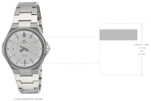 Casio Edifice Men's Silver Quartz Date Indicator Watch