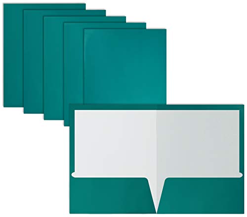25 Pack Teal Paper Folders - VIP Shopping