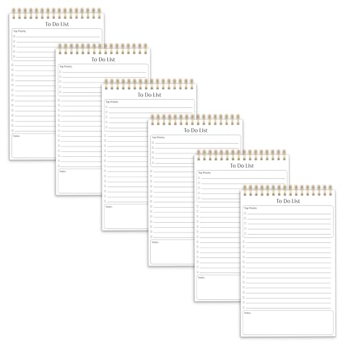 VIP Daily Agenda Notepads, 6 Pack, Better Office
