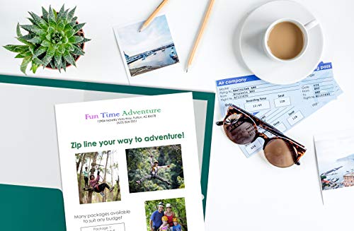 25 Pack Teal Paper Folders - VIP Shopping