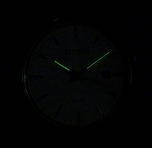 Citizen Quartz Men's Casual Watch, Stainless Steel & Leather