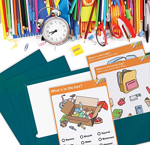 25 Pack Teal Paper Folders - VIP Shopping