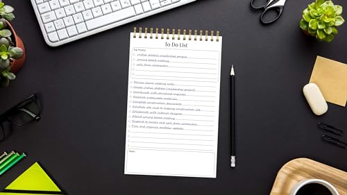 VIP Daily Agenda Notepads, 6 Pack, Better Office