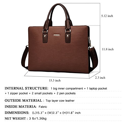 VIP Leather Office Laptop Briefcase for Men & Women