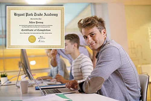 Gold Foil Border Certificate Paper, Letter Size Blank