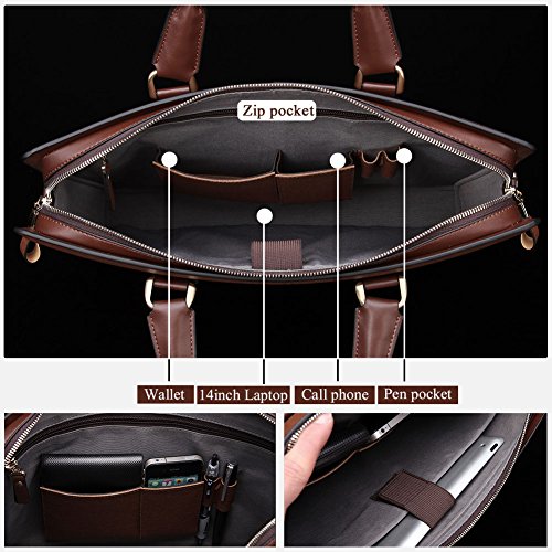 VIP Leather Office Laptop Briefcase for Men & Women