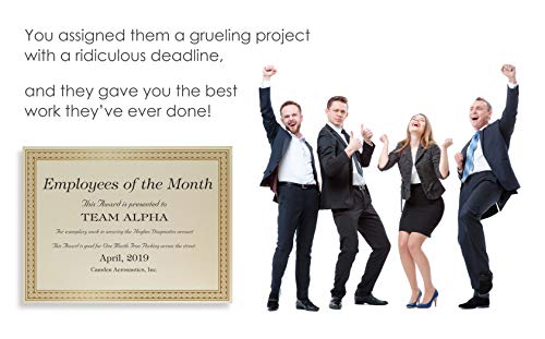 Gold Foil Border Certificate Paper, Letter Size Blank