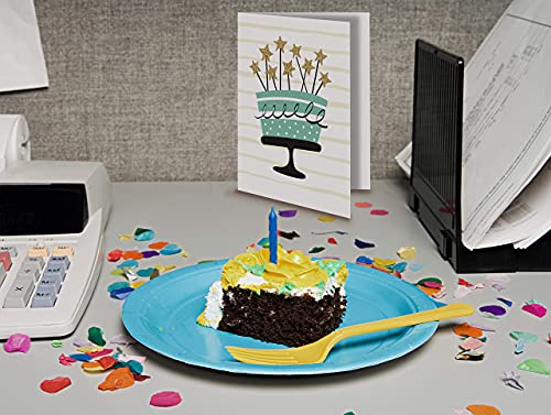 100 Pack Happy Birthday Cards, Elegant Gold Collection