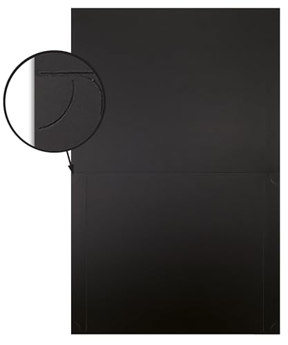 50 Pack Black Diploma Document Covers with Gold Foil Border