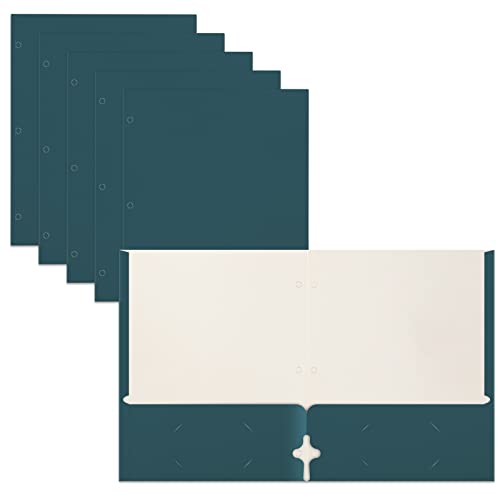 VIP Teal Portfolio Folders, 50-Pack, Letter Size