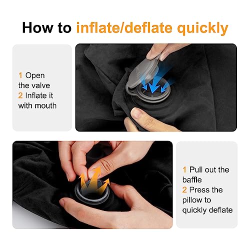Maliton Inflatable Foot Rest Pillow for VIP Travel