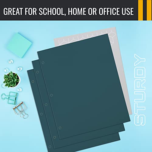 VIP Teal Portfolio Folders, 50-Pack, Letter Size