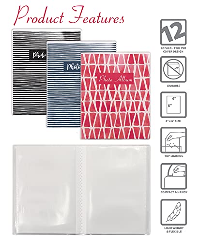 VIP Photo Album Pack with Removable Covers, Set of 12